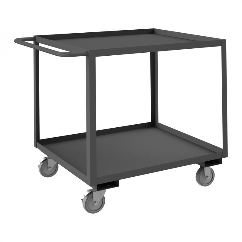 Durham Stock Cart, 2 Shelves, 18 x 32, 14 Gauge, 1200 lbs. Capacity