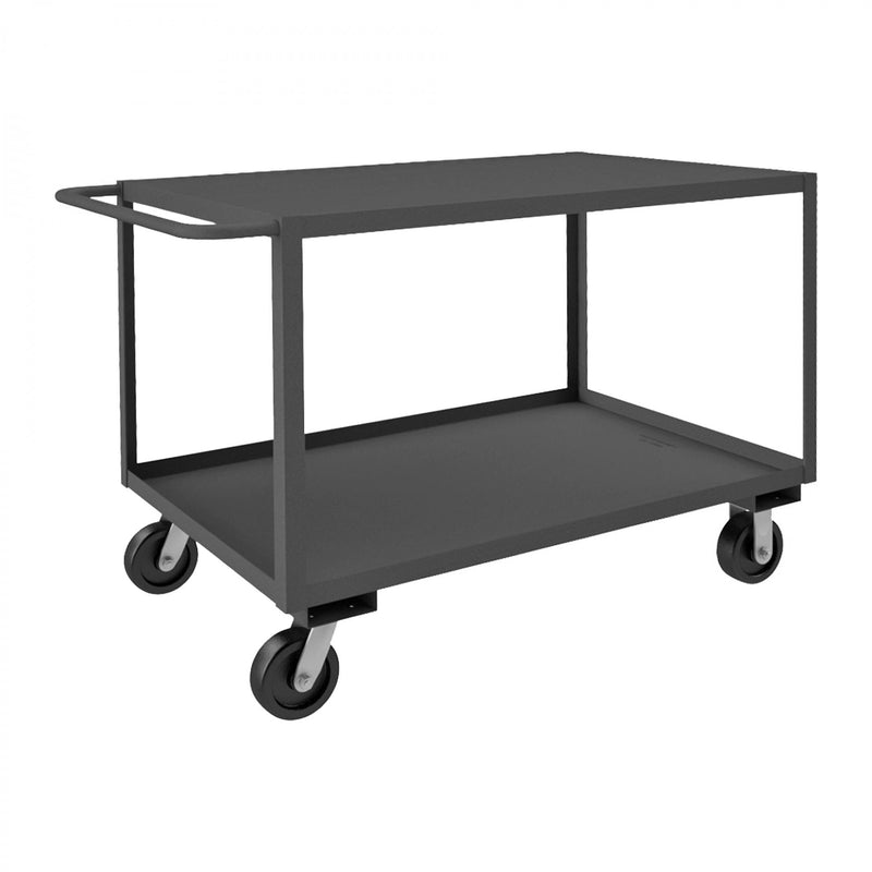 Durham Stock Cart, 2 Shelves, 24 x 30, 14 Gauge, 3000 lbs. Capacity