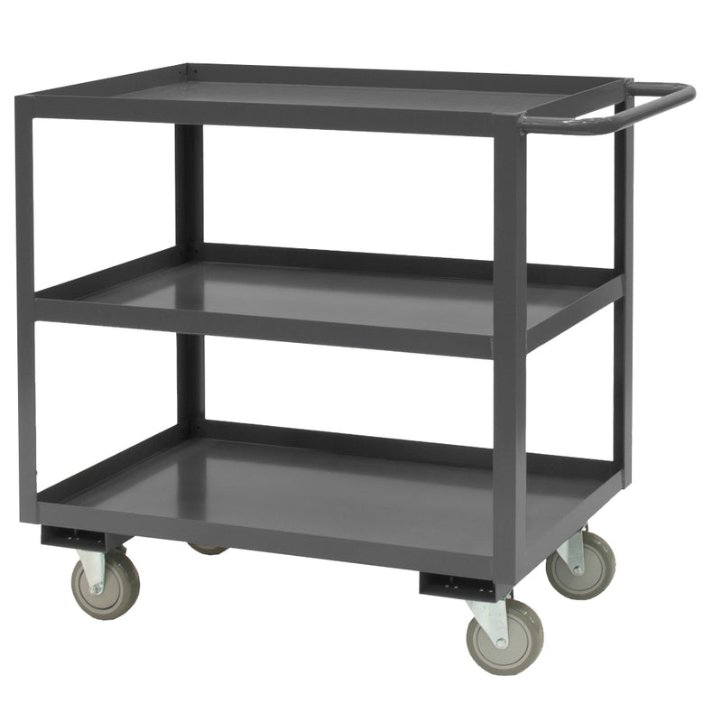 Durham Stock Cart, 3 Shelves, 30 x 60, 14 Gauge, 1200 lbs. Capacity