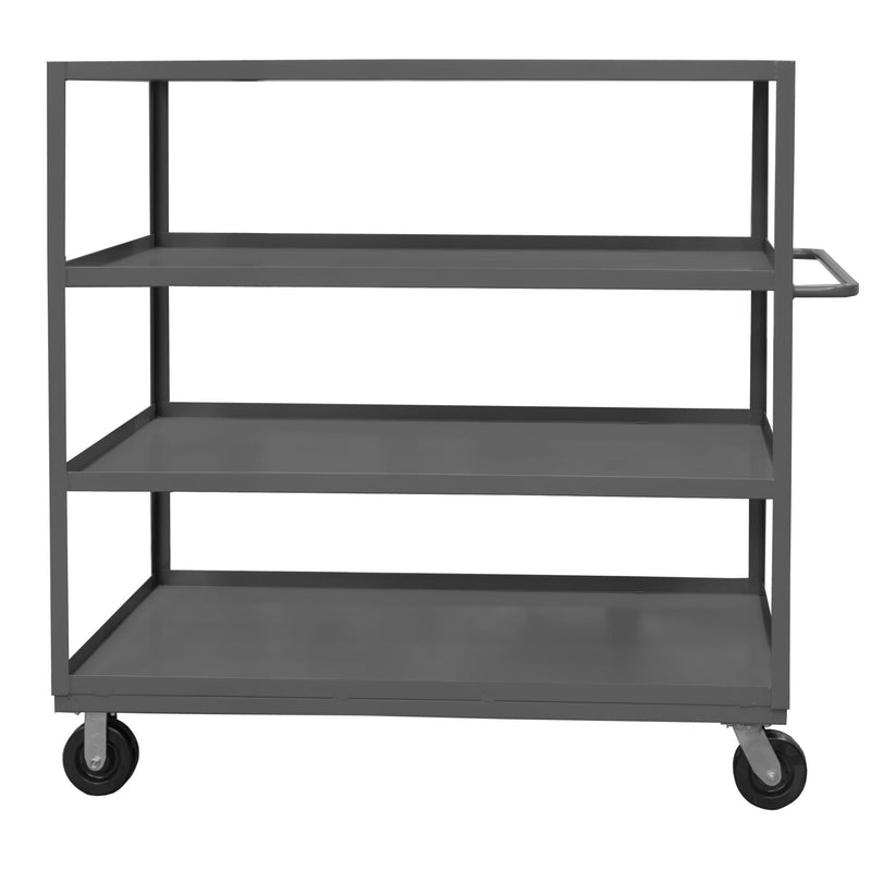 Durham Stock Cart, 4 Shelves, 30 x 60, 14 Gauge, 3000 lbs. Capacity