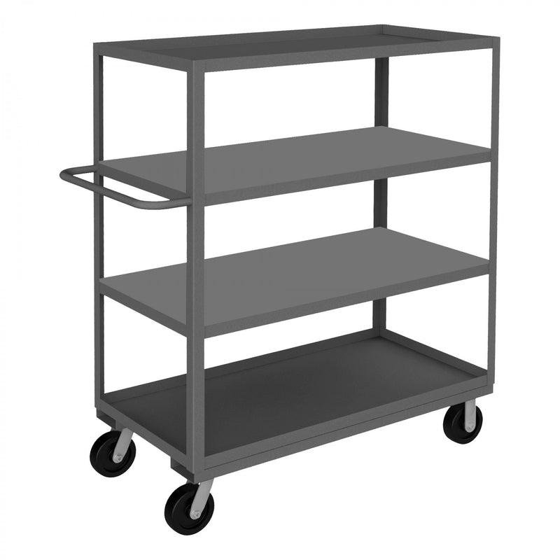 Durham Stock Cart, 4 Shelves, 30 x 60, 14 Gauge, 3000 lbs. Capacity