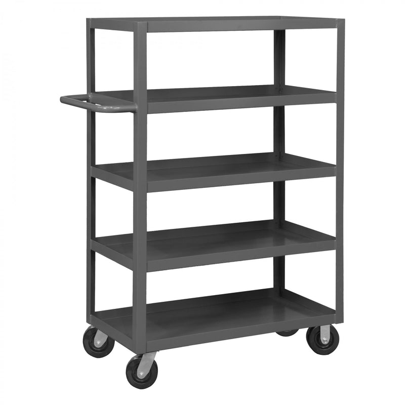 Durham Stock Cart, 5 Shelves, 24 x 36, 14 Gauge, 3000 lbs. Capacity