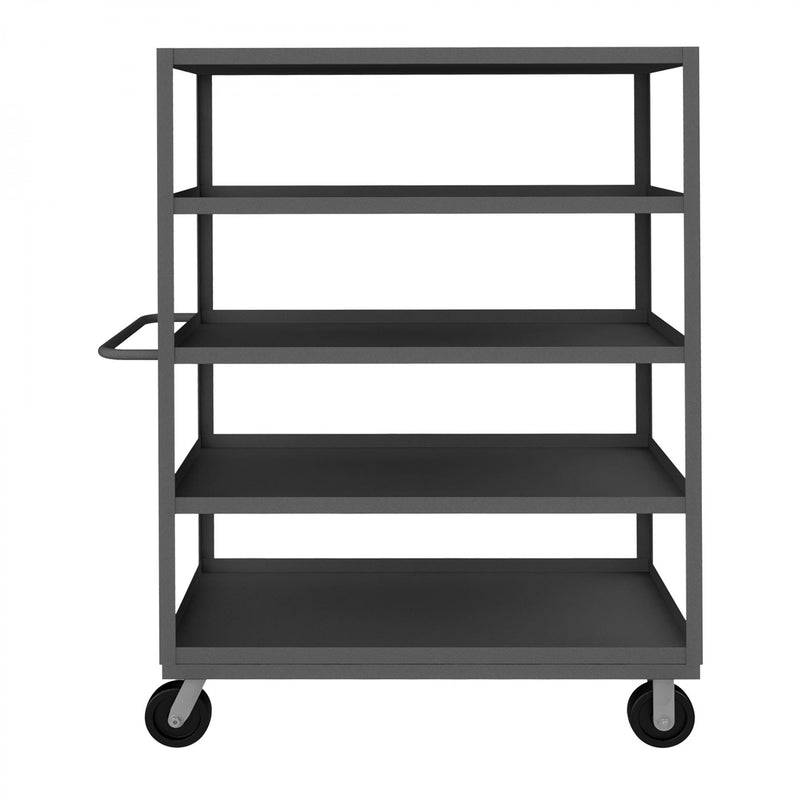 Durham Stock Cart, 5 Shelves, 30 x 60, 14 Gauge, 3000 lbs. Capacity