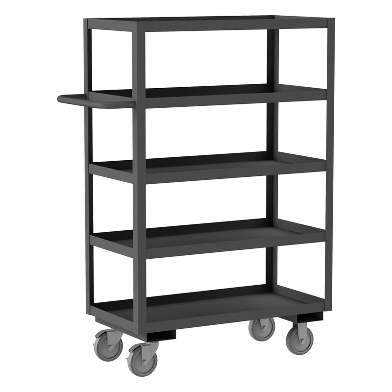 Durham Stock Cart, 5 Shelves, 30 x 60, 14 Gauge, 1200 lbs. Capacity