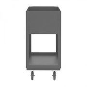 Durham Stock Cart, 2 Shelves, 12" High Lips, 18 x 30, 14 Gauge, 1200 lbs. Capacity, Gray