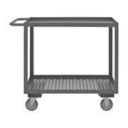 Durham Stock Cart, 2 Shelves, 24 x 36, 14 Gauge, 1200 lbs. Capacity