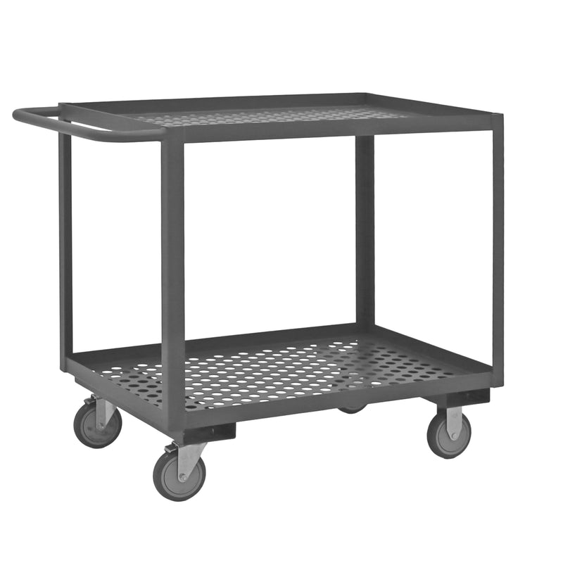 Durham Stock Cart, 2 Shelves, 24 x 36, 14 Gauge, 1200 lbs. Capacity