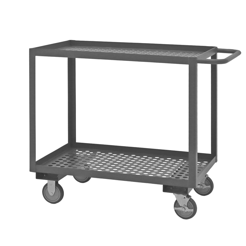 Durham Stock Cart, 2 Shelves, 24 x 36, 14 Gauge, 1200 lbs. Capacity