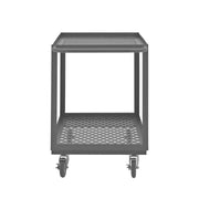 Durham Stock Cart, 2 Shelves, 24 x 36, 14 Gauge, 1200 lbs. Capacity