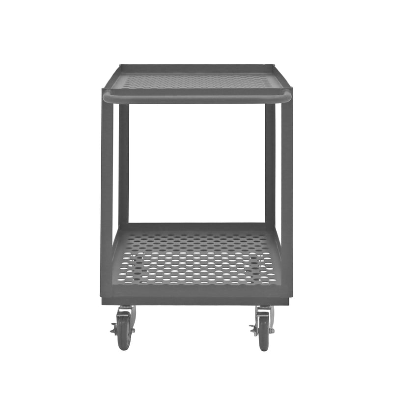 Durham Stock Cart, 2 Shelves, 24 x 36, 14 Gauge, 1200 lbs. Capacity