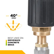 Rotary 1/4" Quick Connect Pressure Washer Nozzle - 3.0 Orifice BE Power Equipment