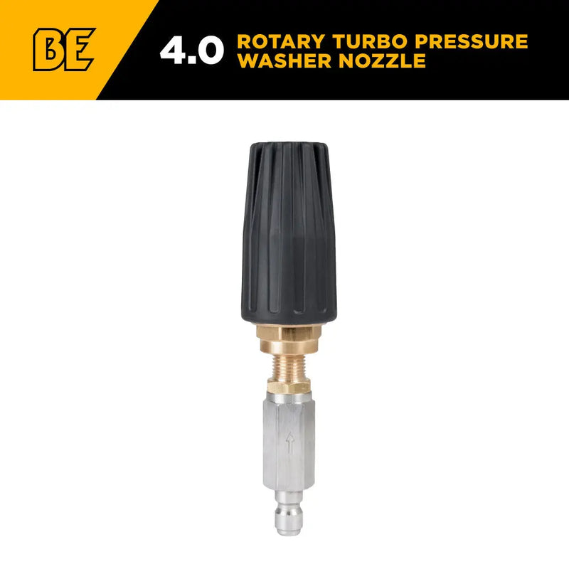 Rotary Turbo Pressure Washer Nozzle - 4.0 Orifice BE Power Equipment