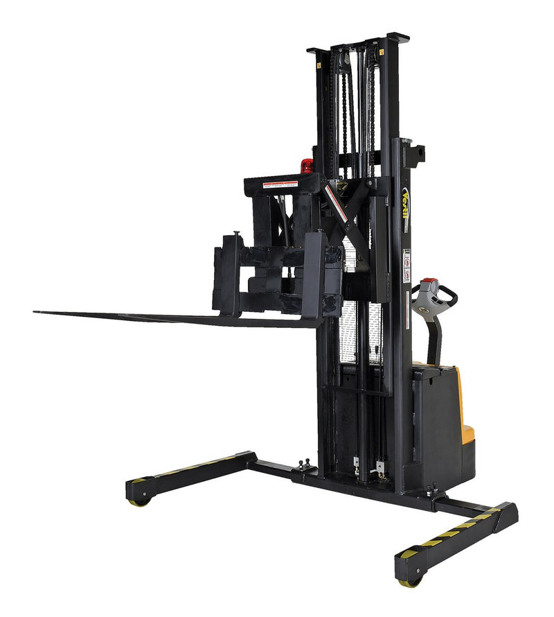 Vestil Powered Stacker with Power Drive, Power Lift, & Power Fork Reach (S)
