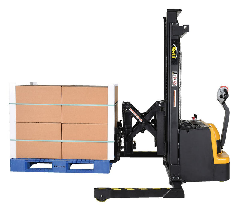 Vestil Powered Stacker with Power Drive, Power Lift, & Power Fork Reach (S)