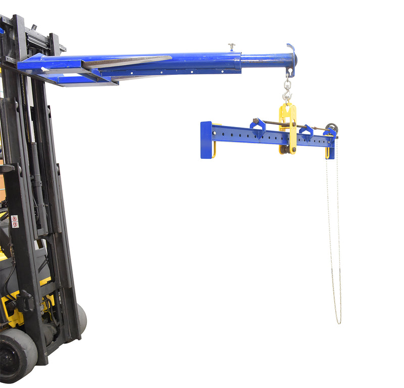 Vestil Spreader Beam With Adjustable Hand Chain Crank Bail