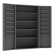 Durham Heavy Duty Cabinet, 14 Gauge, 48 x 24 x 84, 4 Adjustable Shelves