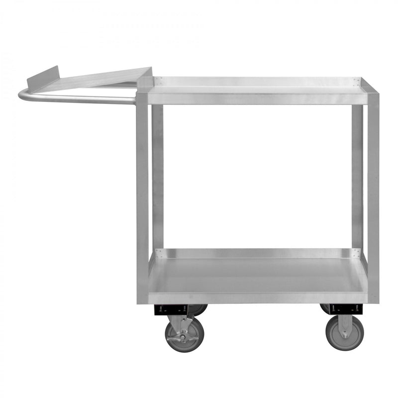 Durham Stainless Order Picking Cart With 5" X 1-1/4" Polyurethane Casters