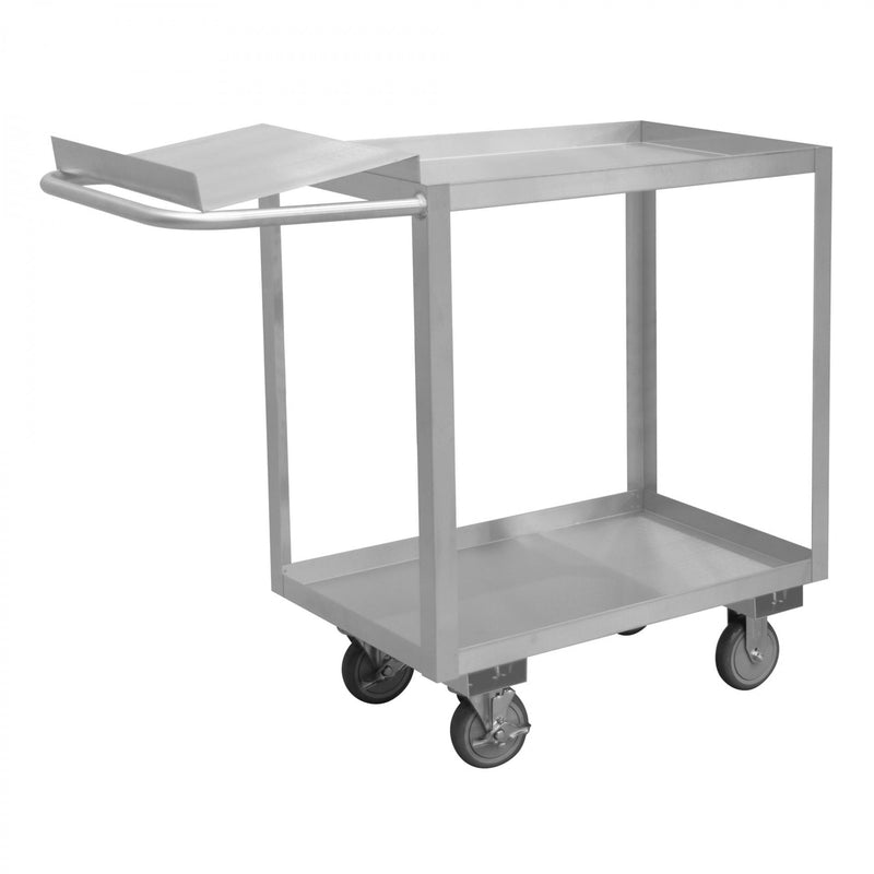 Durham Stainless Order Picking Cart With 5" X 1-1/4" Polyurethane Casters