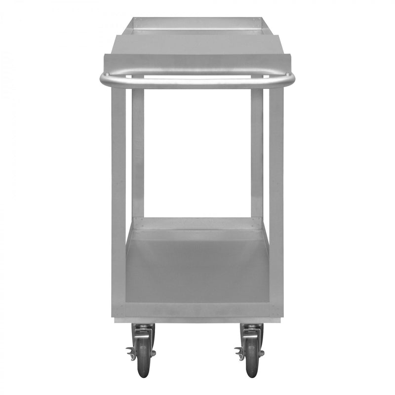 Durham Stainless Order Picking Cart With 5" X 1-1/4" Polyurethane Casters
