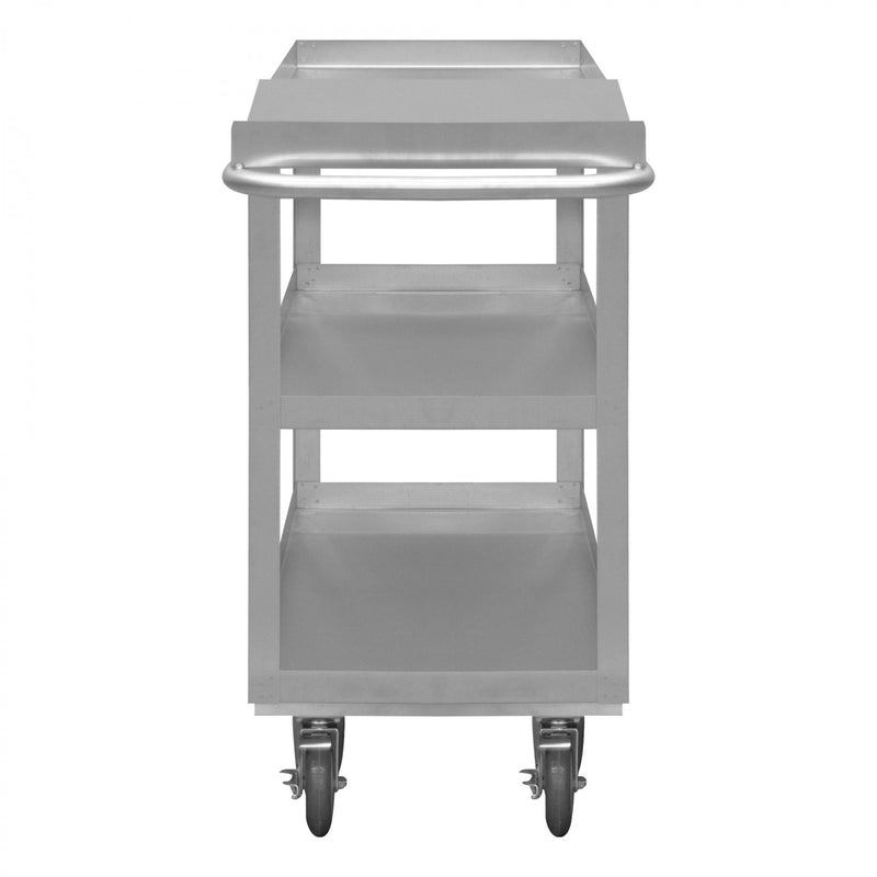 Durham Stainless Order Picking Cart With 5" X 1-1/4" Polyurethane Casters