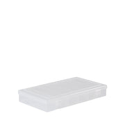 Durham Small, Plastic Compartment Box, 6 Openings, Clear (Pack of 10)