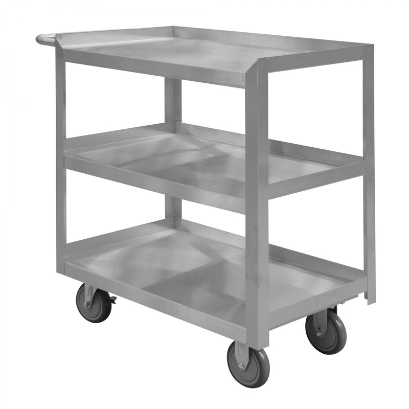 Durham Stainless Steel Stock Cart With 5" X 1-1/4" Polyurethane Casters