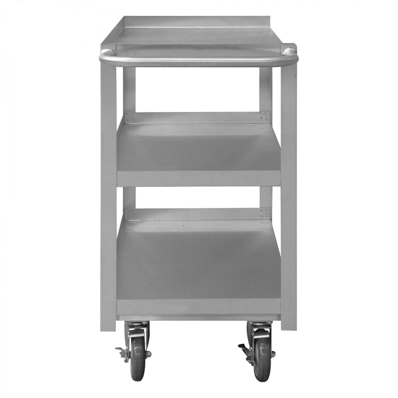 Durham Stainless Steel Stock Cart With 5" X 1-1/4" Polyurethane Casters