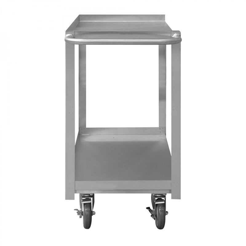 Durham Stainless Steel Stock Cart With 5" X 1-1/4" Polyurethane Casters