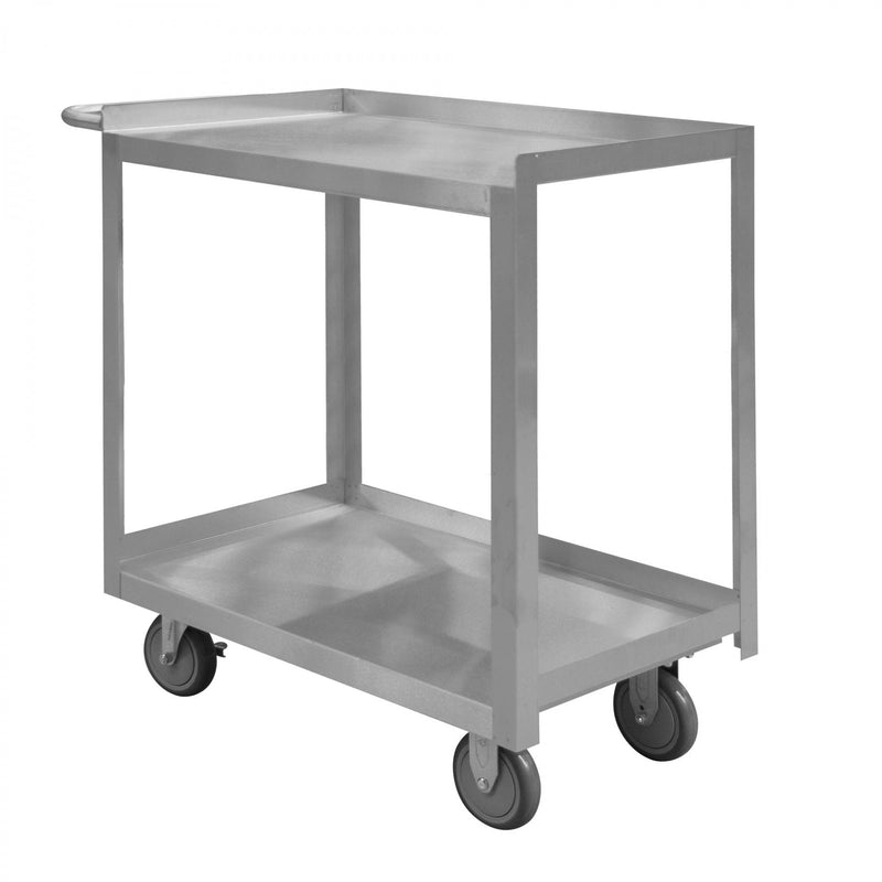 Durham Stainless Steel Stock Cart With 5" X 1-1/4" Polyurethane Casters
