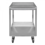 Durham Stainless Steel Stock Cart With 5" X 1-1/4" Polyurethane Casters With Stainless Rig