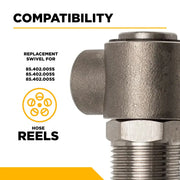 SWIVEL,SS,FOR 100/200'REEL BE Power Equipment