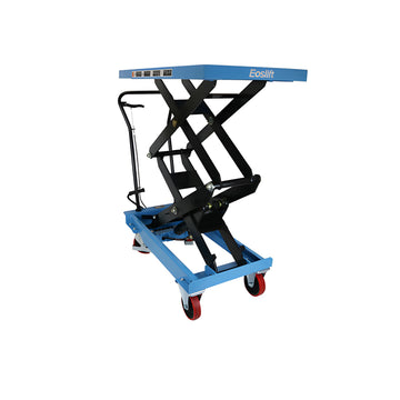 Eoslift TAD80 Manual Double Scissor Lift Cart – 1,764 lb, 55.5" Raised Height