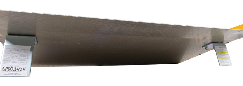 Vestil Aluminum Truck Dockboards with Steel Safety Curbs (TAS)