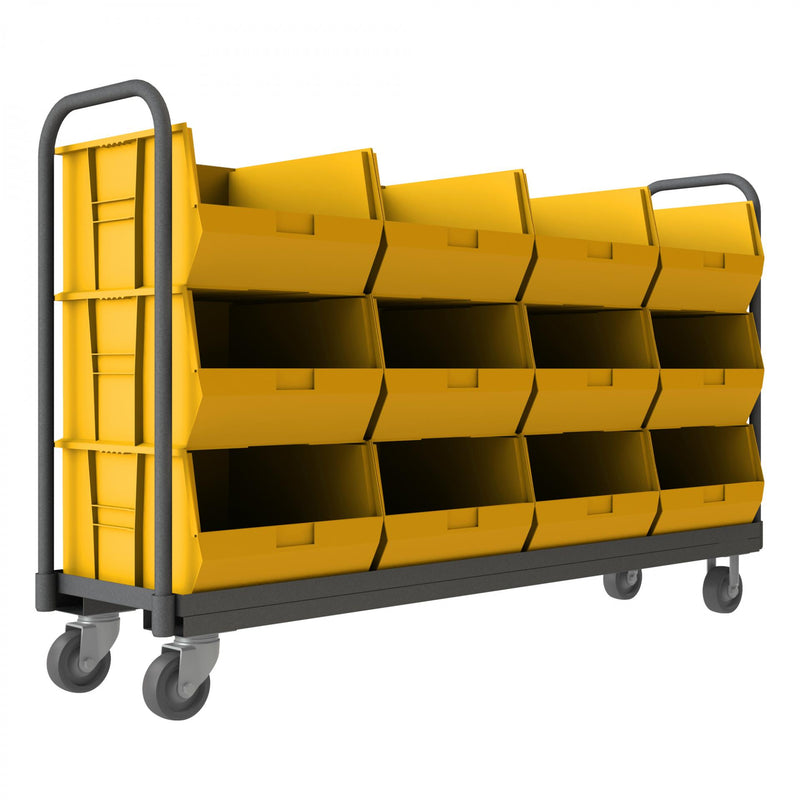 Durham Tub Rack With 5" X 1-1/2" Polyurethane Casters, (2) Rigid And (2) Swivel