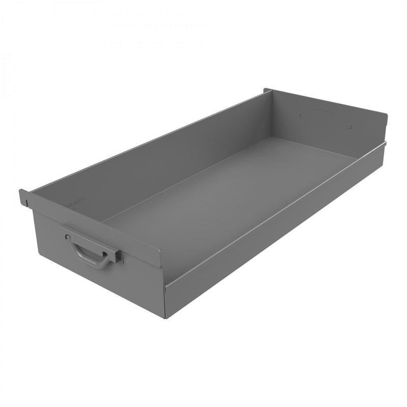 Durham Closed Front Hook-On Tray For Adjust-A-Tray Trucks (Att), 16 Gauge, Gray