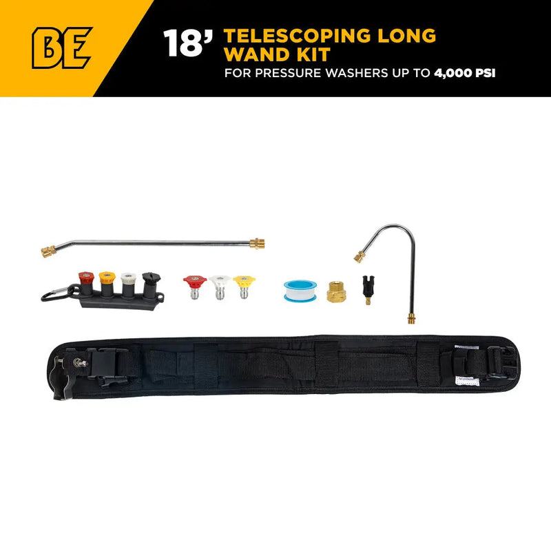 Telescoping Pressure Washer Wand Belt Kit BE Power Equipment