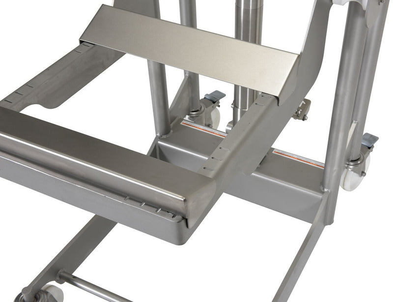 Vestil Stainless Steel Hydraulic Foot Pump Roll Handler