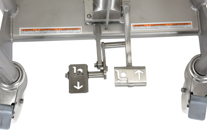 Vestil Stainless Steel Hydraulic Foot Pump Roll Handler