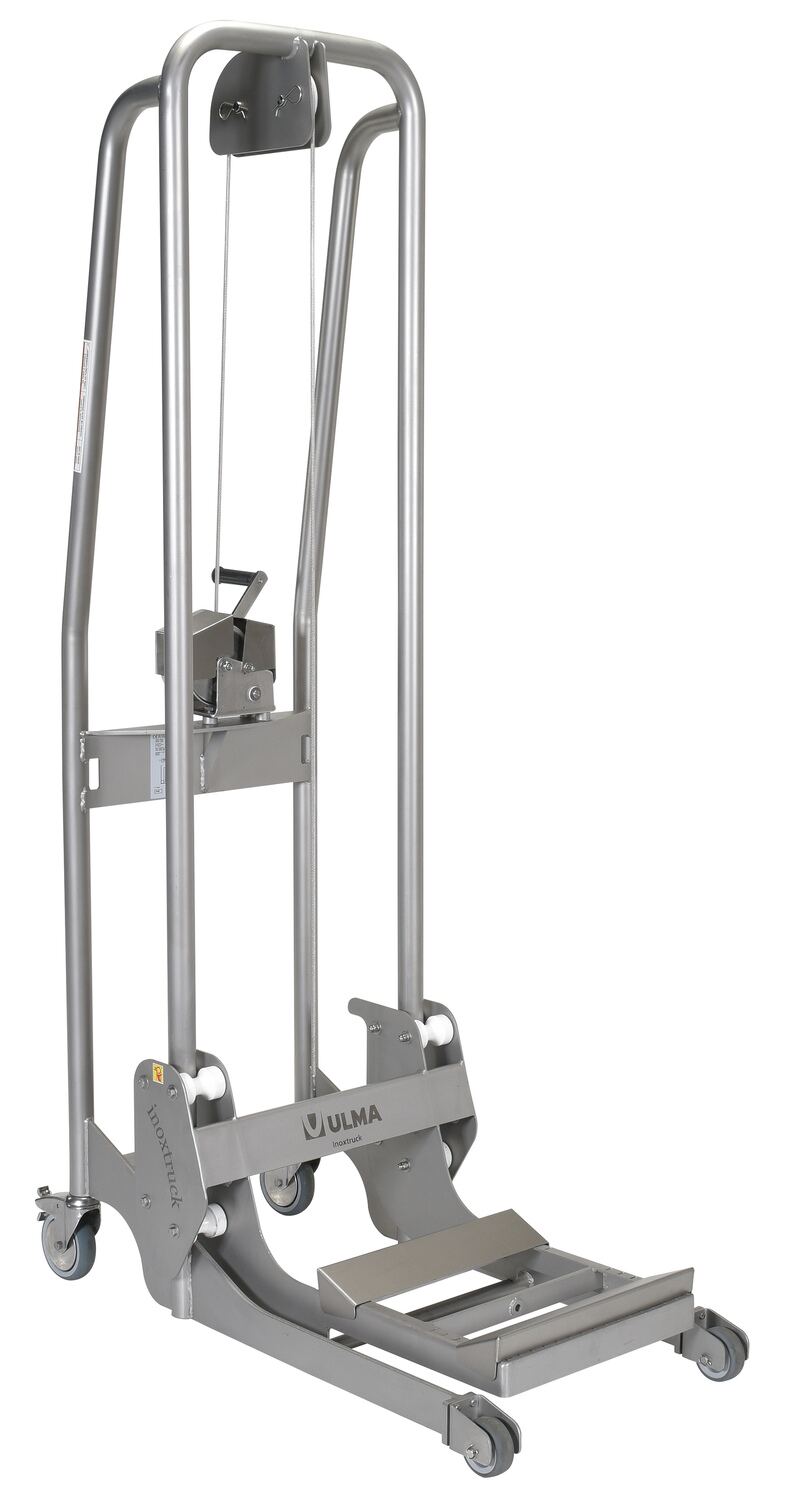 Vestil Stainless Steel Manual Load Stacker