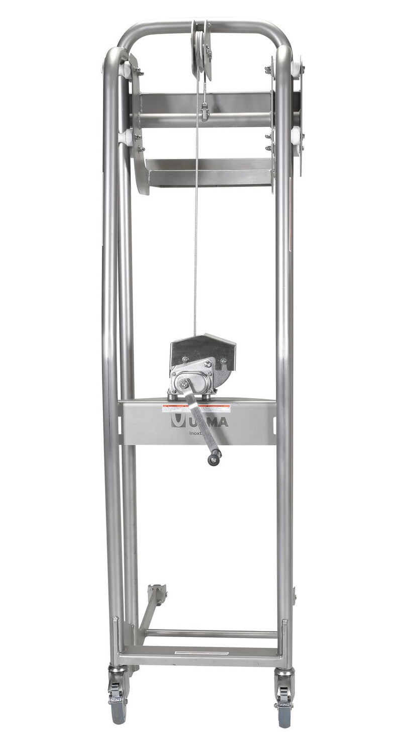 Vestil Stainless Steel Manual Load Stacker