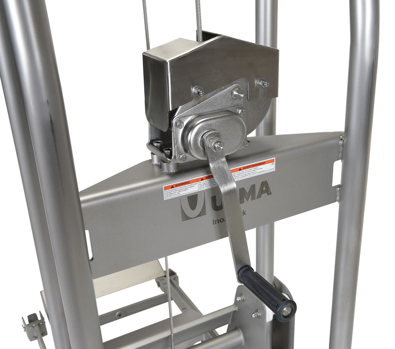 Vestil Stainless Steel Manual Load Stacker