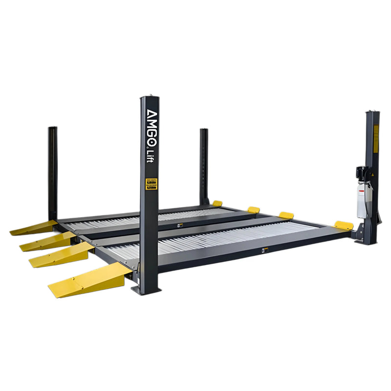 AMGO 409-DP 9,000 lbs  (6,000 lbs per vehicle) Double Parking 4 Post Lift AMGO