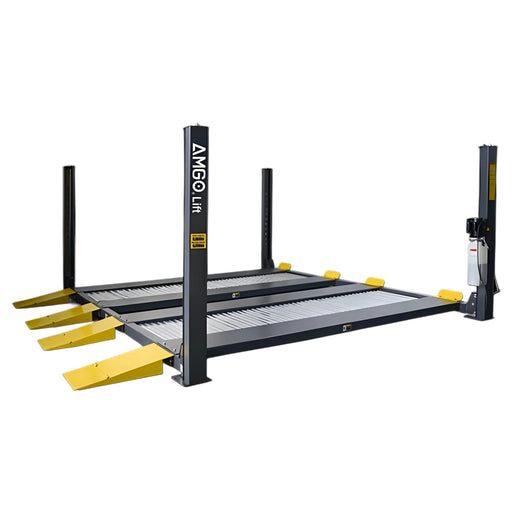 AMGO 409-DP 9,000 lbs  (6,000 lbs per vehicle) Double Parking 4 Post Lift AMGO