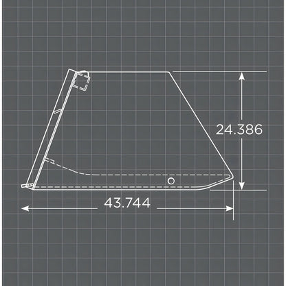 Loflin Fabrication Skid Steer Cake Manure Bucket