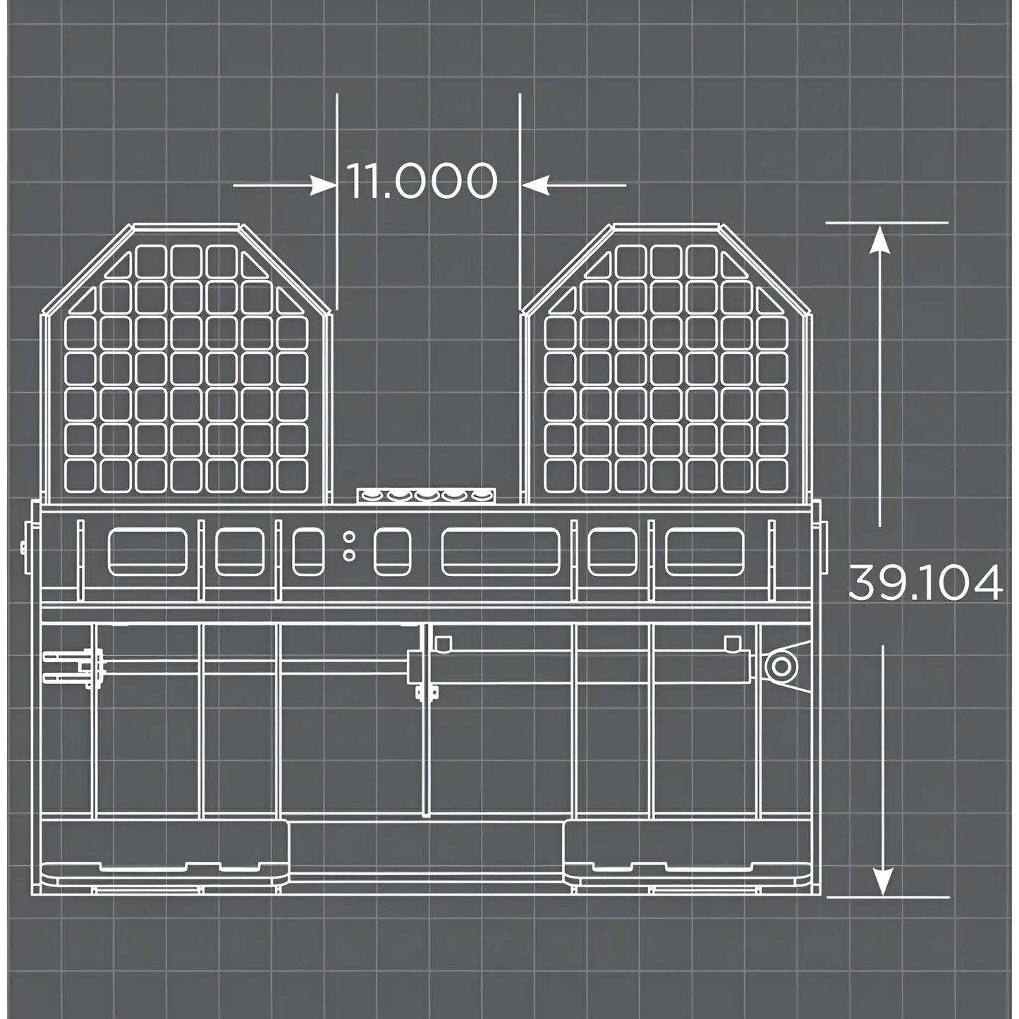 Loflin Fabrication Skid Steer Hydraulic Pallet Forks