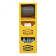 Durham Spill Control Cabinet, 16 Gauge, 24-1/8 x 24-3/16 x 72, 2 Fixed Shelves, 2 Front Covers