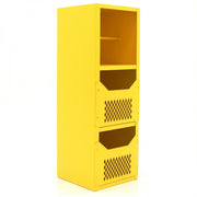 Durham Spill Control Cabinet, 16 Gauge, 24-1/8 x 24-3/16 x 72, 2 Fixed Shelves, 2 Front Covers
