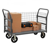 Durham Wire Cart With 8" x 2" Mold-On-Rubber Casters, (2) Rigid And (2) Swivel
