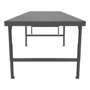Durham Adjustable Height Workbench, 120 x 48, 14 Gauge, Steel Top, 2000 lbs. Capacity, Gray