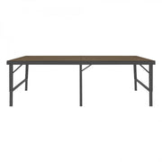 Durham Adjustable Height Workbench, 120 x 48, 14 Gauge, Tempered Hardboard Top, 2000 lbs. Capacity